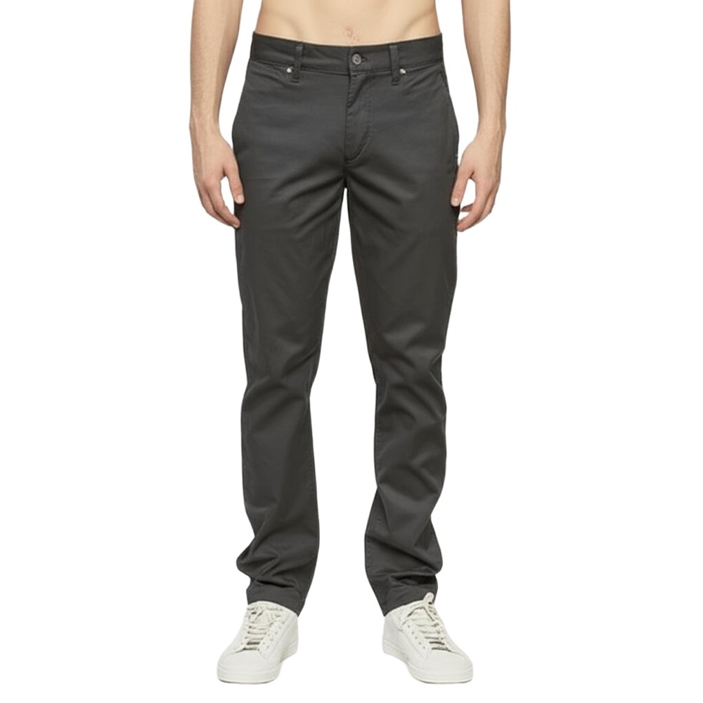 VANS Chino Pants Boys Size 14 Dark Grey Casual Skater Stretch Versatile